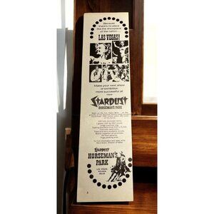 Stardust Horsemans Park Race Track Vintage Print Ad 1970s Las Vegas NV Arena